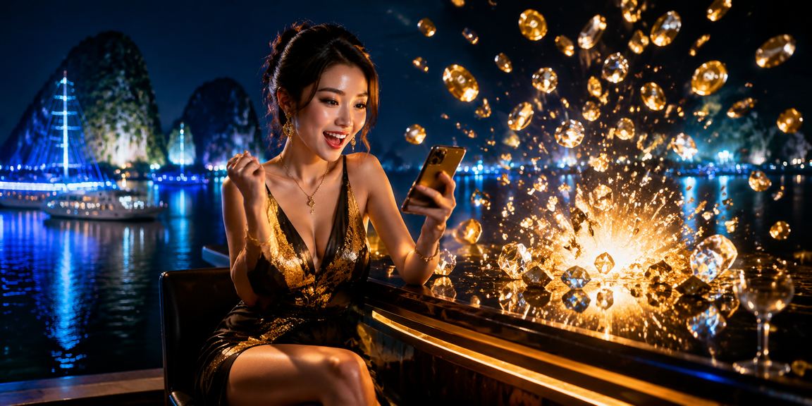 Người dùng sử dụng ứng dụng casino di động tại Hạ Long