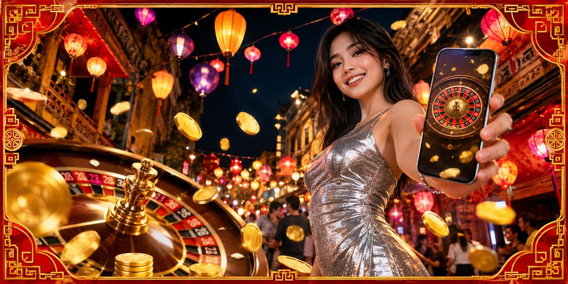 Khung cảnh roulette lung linh bên đèn lồng truyền thống Hà Nội về đêm