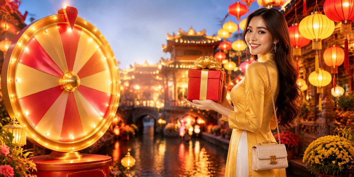 Đèn lồng Hội An lung linh trong đêm hội may mắn và bốc thăm trúng thưởng